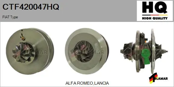 Core assembly, turbocharger (CTF420047HQ)