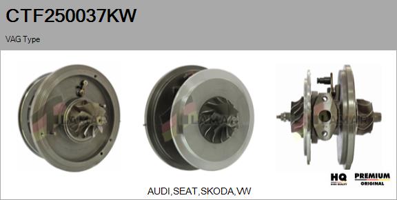 Core assembly, turbocharger (CTF250037KW)