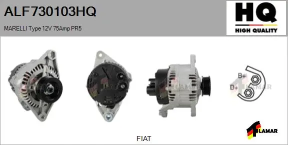 Alternator (ALF730103HQ)