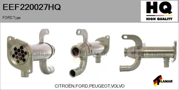 Cooler, exhaust gas recirculation (EEF220027HQ)