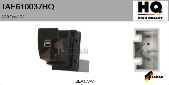 Switch, window regulator (IAF610037HQ)