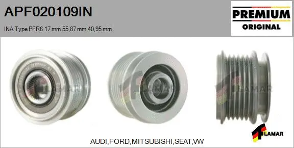 Belt Pulley, alternator (APF020109IN)