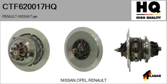 Core assembly, turbocharger (CTF620017HQ)