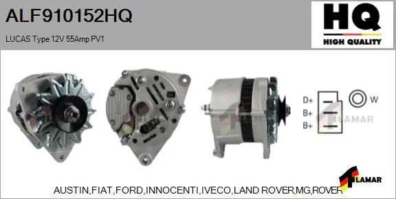 Alternator (ALF910152HQ)