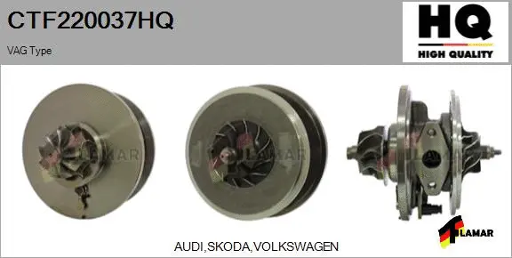 Core assembly, turbocharger (CTF220037HQ)