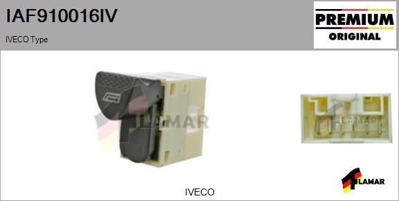 Switch, window regulator (IAF910016IV)