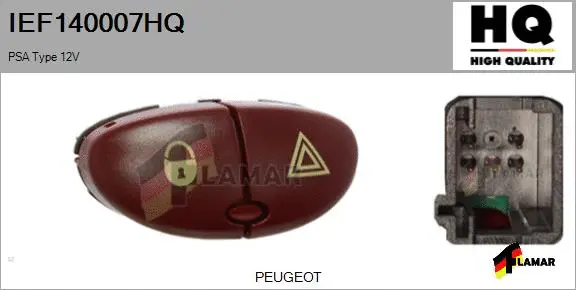 Hazard Warning Light Switch (IEF140007HQ)