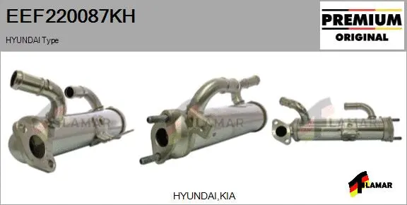 Cooler, exhaust gas recirculation (EEF220087KH)