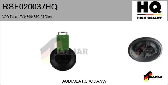 Resistor, interior blower (RSF020037HQ)