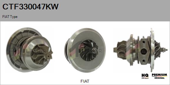 Core assembly, turbocharger (CTF330047KW)