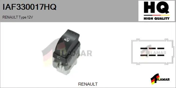 Switch, window regulator (IAF330017HQ)