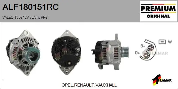 Alternator (ALF180151RC)