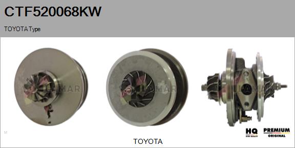 Core assembly, turbocharger (CTF520068KW)