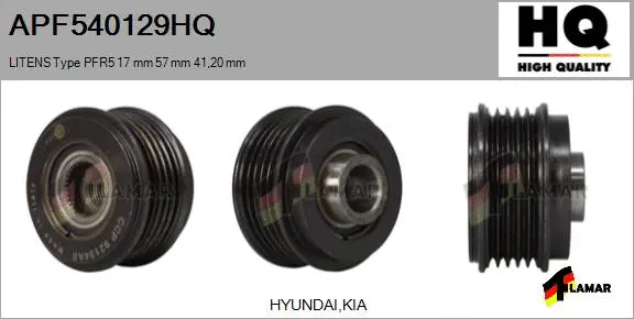 Belt Pulley, alternator (APF540129HQ)