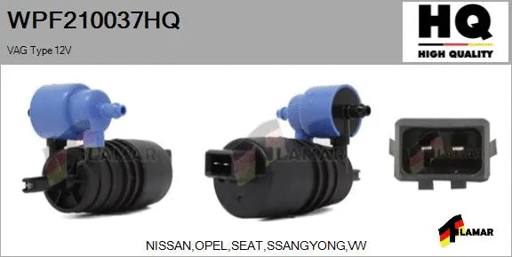Washer Fluid Pump, window cleaning (WPF210037HQ)