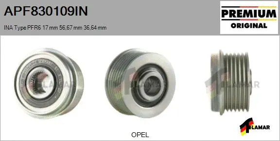 Belt Pulley, alternator (APF830109IN)