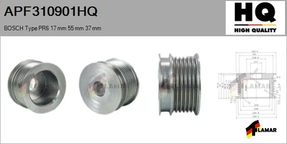 Belt Pulley, alternator (APF310901HQ)