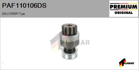 Pinion, starter (PAF110106DS)