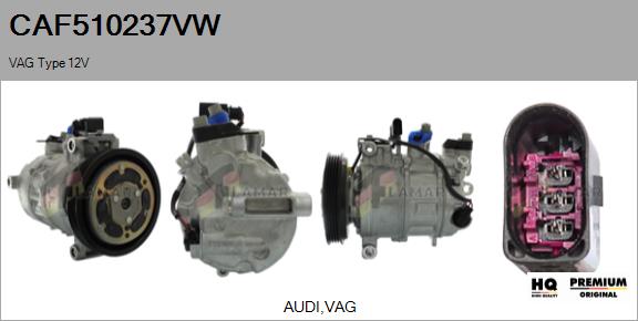 Compressor, air conditioning (CAF510237VW)