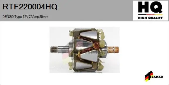 Rotor, alternator (RTF220004HQ)