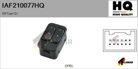 Switch, window regulator (IAF210077HQ)