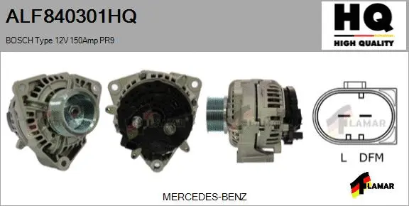 Alternator (ALF840301HQ)