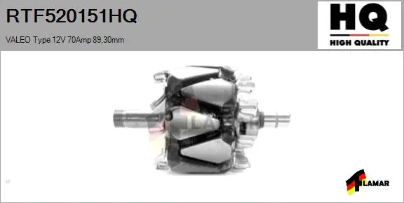 Rotor, alternator (RTF520151HQ)