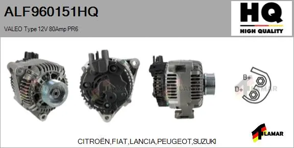 Alternator (ALF960151HQ)