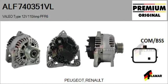 Alternator (ALF740351VL)