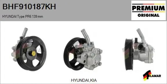 Hydraulic Pump, steering (BHF910187KH)