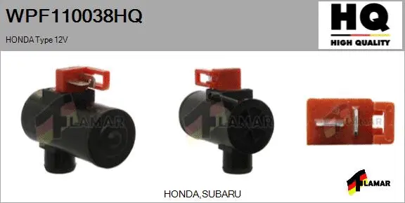 Washer Fluid Pump, window cleaning (WPF110038HQ)