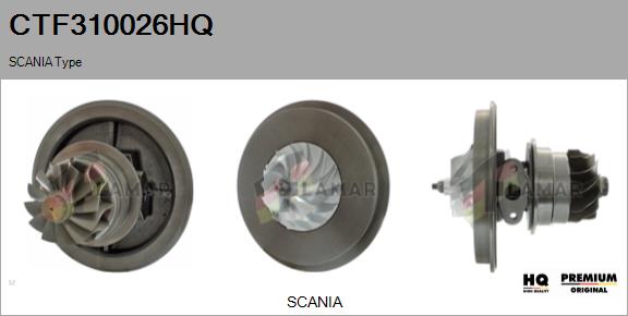 Core assembly, turbocharger (CTF310026HQ)