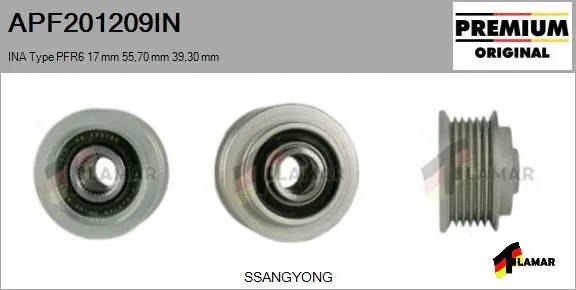 Belt Pulley, alternator (APF201209IN)