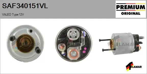 Solenoid Switch, starter (SAF340151VL)