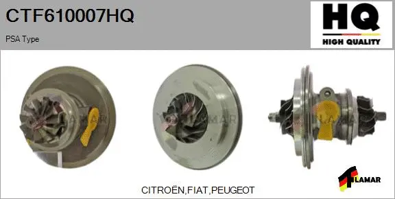 Core assembly, turbocharger (CTF610007HQ)