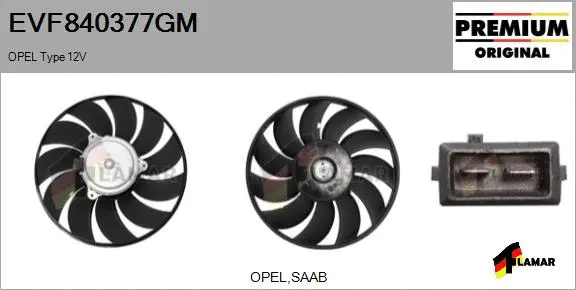 Fan, engine cooling (EVF840377GM)
