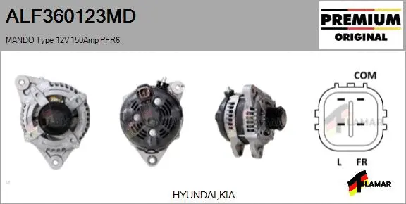Alternator (ALF360123MD)