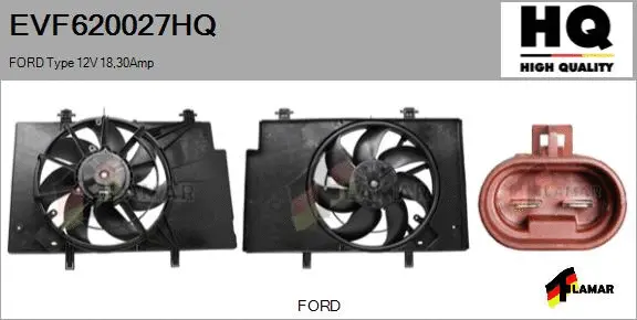 Electric Motor, radiator fan (EVF620027HQ)