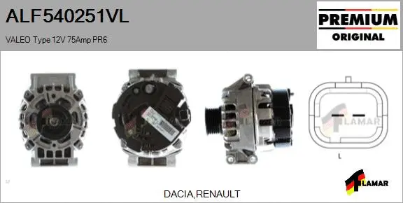 Alternator (ALF540251VL)