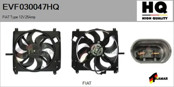 Electric Motor, radiator fan (EVF030047HQ)