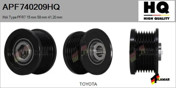 Belt Pulley, alternator (APF740209HQ)