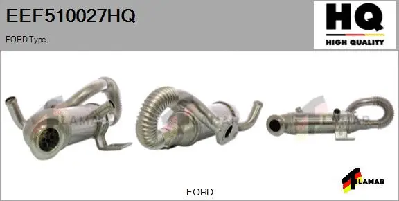 Cooler, exhaust gas recirculation (EEF510027HQ)