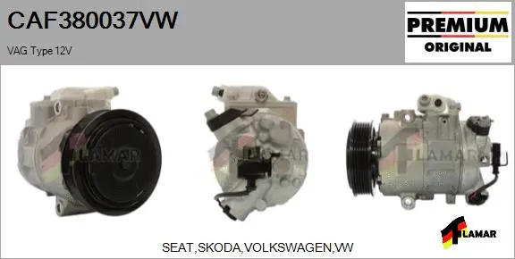 Compressor, air conditioning (CAF380037VW)