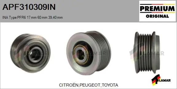 Belt Pulley, alternator (APF310309IN)