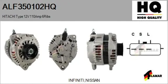 Alternator (ALF350102HQ)