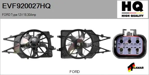 Electric Motor, radiator fan (EVF920027HQ)