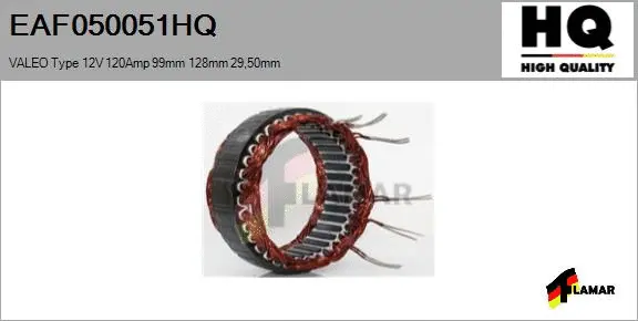 Stator, alternator (EAF050051HQ)