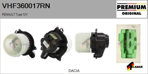 Interior Blower (VHF360017RN)