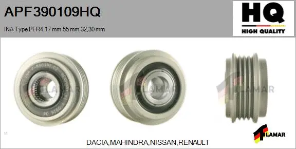 Belt Pulley, alternator (APF390109HQ)