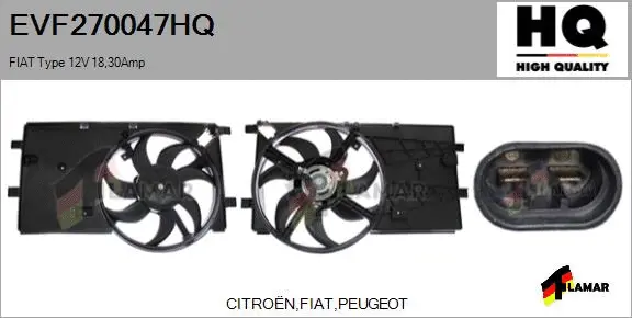 Electric Motor, radiator fan (EVF270047HQ)